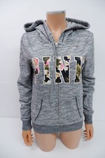Victoria?ssecret grey hoodie size s small uk 8-10 vgc Pink