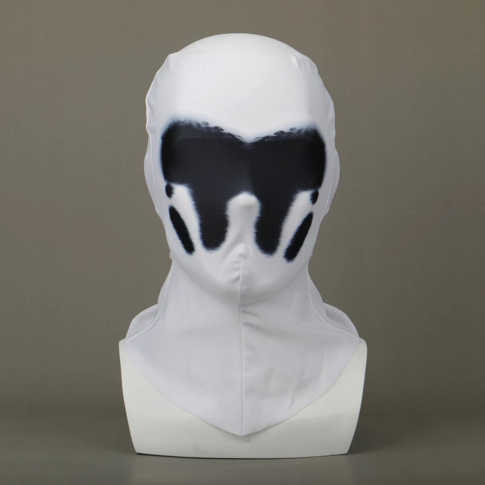 2019 New Watchmen Rorschach Mask Hood Superhero Mask Balaclava Prop Cosplay Mask - Image 2 of 4