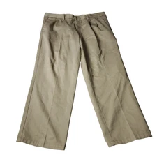 Dockers Pants Mens Size 38 x29 Pleated Classic Fit Khaki Tan Slacks Chino