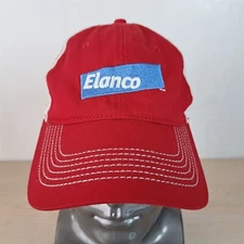ELANCO ADJUSTABLE STRAPBACK TRUCKER/MESH HAT/CAP, RED/WHITE, ANIMAL HEALTH