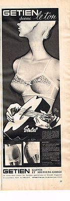 REKLAME WERBUNG 1960 GETIEN BH Sensas Unterwäsche