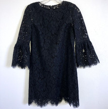 BANANA REPUBLIC size Petite 0 Lace Lined Classic LBD Little Black Dress shift P0