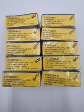 Qty 10 Brasscraft KTCR09X C - Compression Angle Ball Stop Valves 1/2" x 1/4"