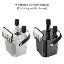 Wireless Bluetooth Speaker Dual Microphone Karaoke Home Portable Karaoke Speaker