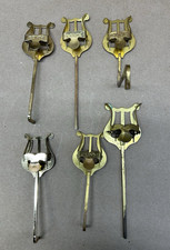 Lot of 6 Vintage Metal Mixed Marching Lyres Music Holders Conn
