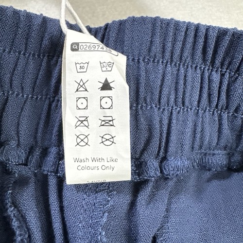 Halara Hose weites Bein LARGE blau hoher Bund geteilter Saum plissiert Palazzo neu mit Etikett - Bild 10 von 17
