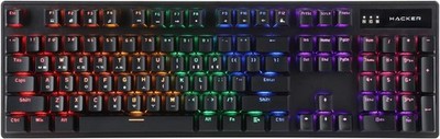 Abko Hacker K560 Gaming Mechanical LED Keyboard Korean/English , Brown Switch