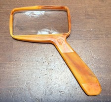 Vintage Bausch & Lomb Butterscotch Optical Magnifier Bakelite Magnifying Glass