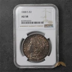 1888-S Morgan Silver Dollar $1 - NGC AU58 - San Francisco