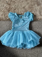 Girls Bloch Tutu Leotard In Light Blue Size 0