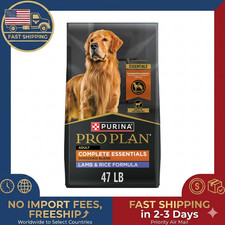 Purina Pro Plan Adult Shredded Blend Lamb Rice Dry Dog Food, 47-lb bag