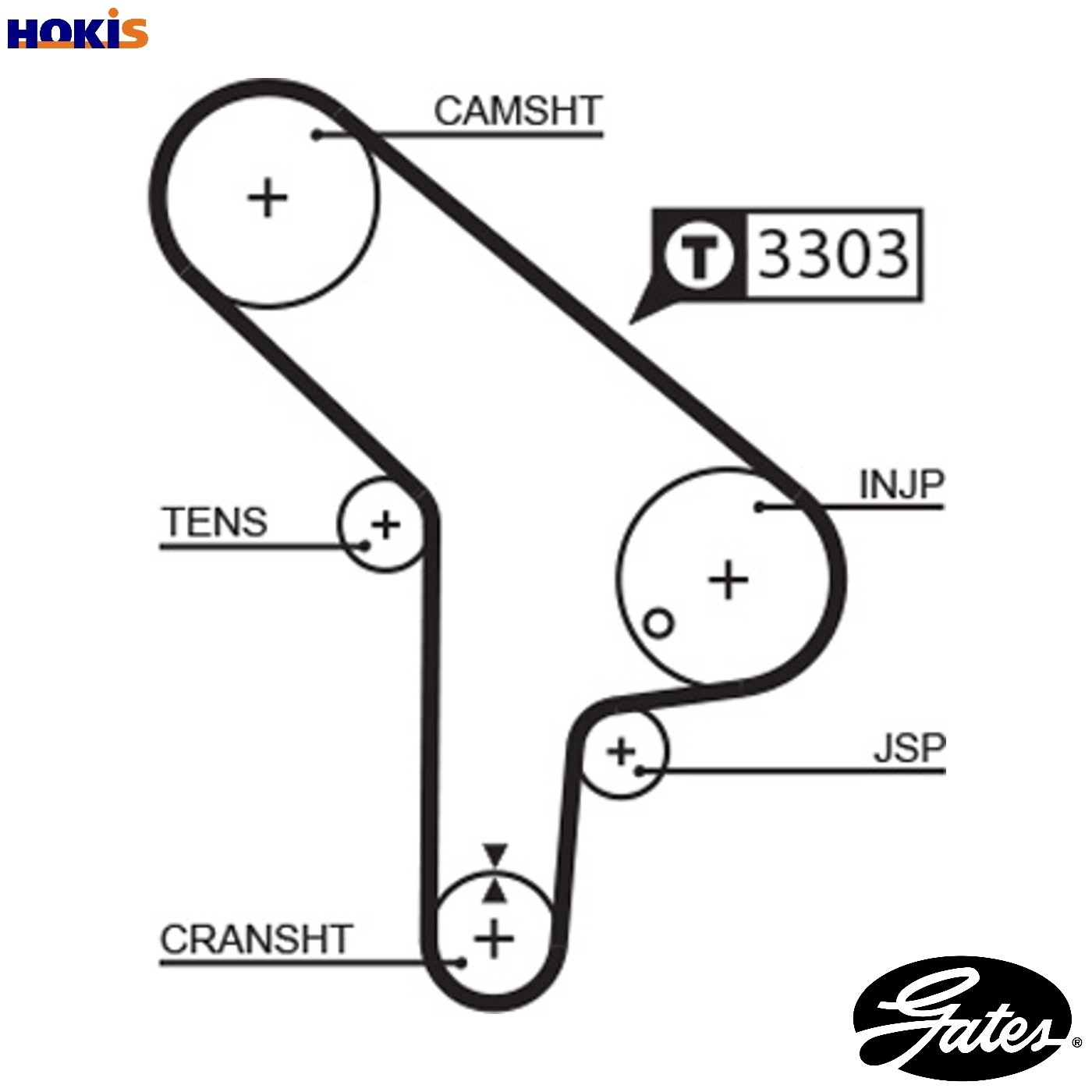 TIMING BELT 5078 FOR BMW 3/E4/E0 M21D24 2.4L 6cyl 5 E34 - Image 4