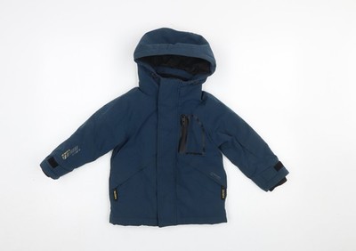 Blaue gefütterte Jacke Jungen UK-Größe 3 Jahre NEXT