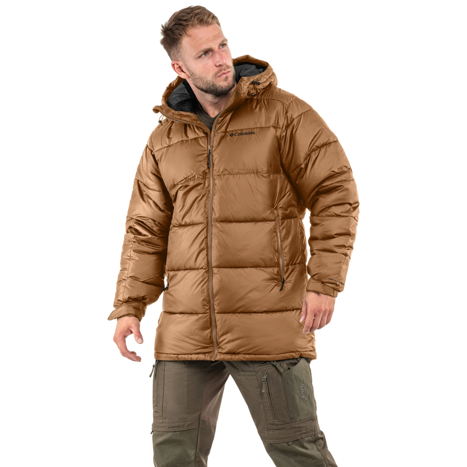 New Men's Columbia Pike Lake Brown Parka, Size Medium image 2