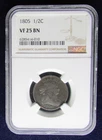 Photo of a 1805-P Half Cent from an eBay listing that sold on Jul 7, 2026
