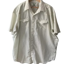 VTG Mesquite Mens Pearl Snap Shirt Size 20 Western Striped 80s Country Rodeo USA