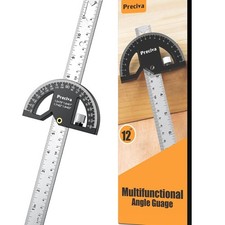 Winkelmesser Universal Kombiwinkel mit Linealanschlag Metall Präzision Holzbe...