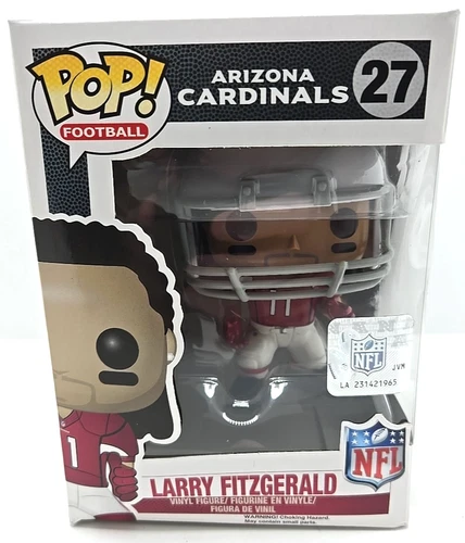 Funko Pop! NFL Larry Fitzgerald #27 Arizona Cardinals 2014 Vaulted BOX DAMAGE