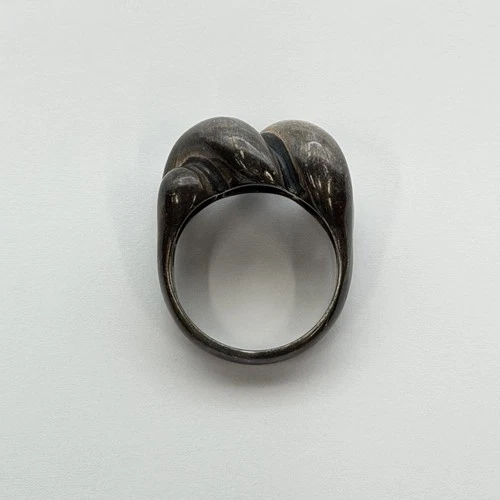 Vintage James Avery .925 13.83g Silver Modernist Abstract Dome Size 10 Ring