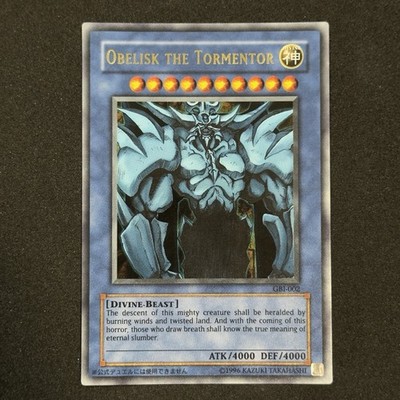 2003 Yugioh GBI-002, 003 Obelisk The Tormentor & Winged RA Gameboy