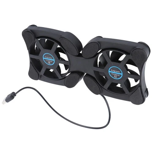 Portable Laptop Cooling Pad: Dual Fans Lightweight Foldable Notebook Cooler -
