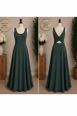 Azazie x Kendall + Kylie Green Sleeveless Bridesmaid Dress Size A0