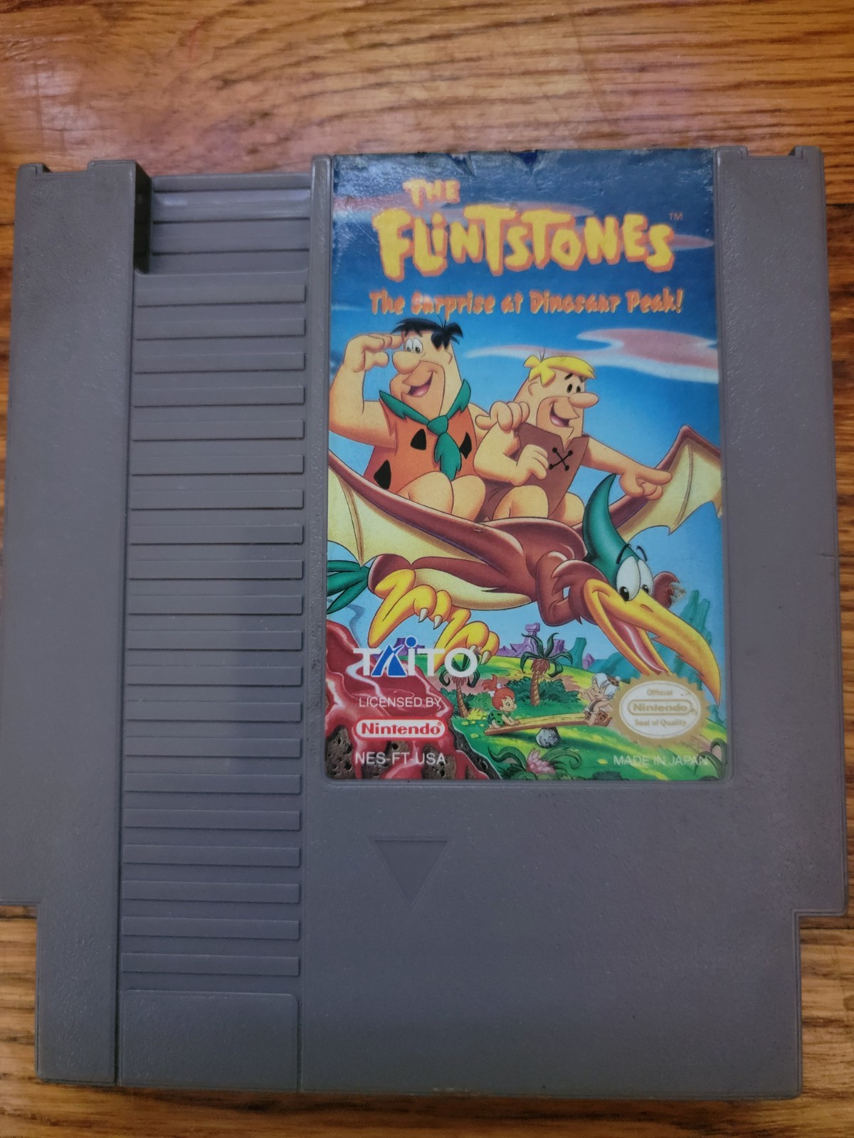Flintstones: The Surprise at Dinosaur Peak (Nintendo NES) Cart Only Dino READ