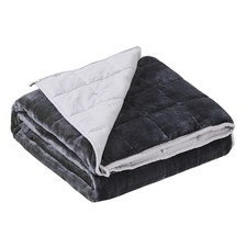 Satwip Weighted Blanket Queen Size 15lbs Fuzzy Warm Flannel Throw Blanket wit...