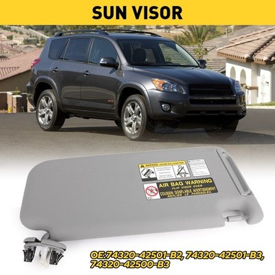 for 2006 2007 2008 2009 2010 2011 2012 Toyota RAV4 Sun Visor LEFT Driver GRAY