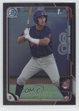 2015 Bowman Draft Chrome Asia Exclusive Black Refractor Mark Mathias #99 0a1