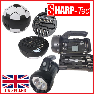 Geschenke für Männer | Werkzeugset | Fußball oder Taschenlampe | Steckschlüsselsatz, Schraubendreher, Klebeband