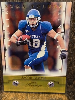 2008 Prestige Rookie Xtra Points Gold #D /250 Jacob Tamme #144 Colts