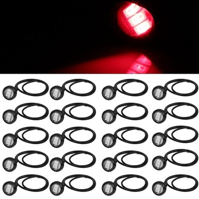 New 20x Red EE-Epistar-5730-3SMD Bright Eagle Eye Grille Light Signal Fog Lamp