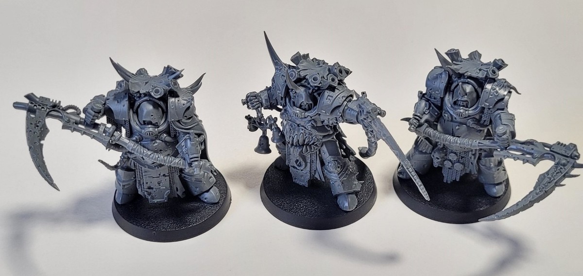 3x DEATHSHROUD BODYGUARD TERMINATORS Death Guard *Built* Warhammer