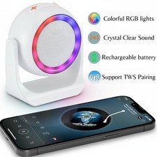 2000W Bluetooth Portable Desktop Speaker Stereo Bass USB/TF/AUX/FM Radio/Lights