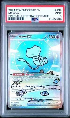 2024 Pokemon PAF Paldean Fates En Mew Ex Special Illustration Rare #232 PSA 9