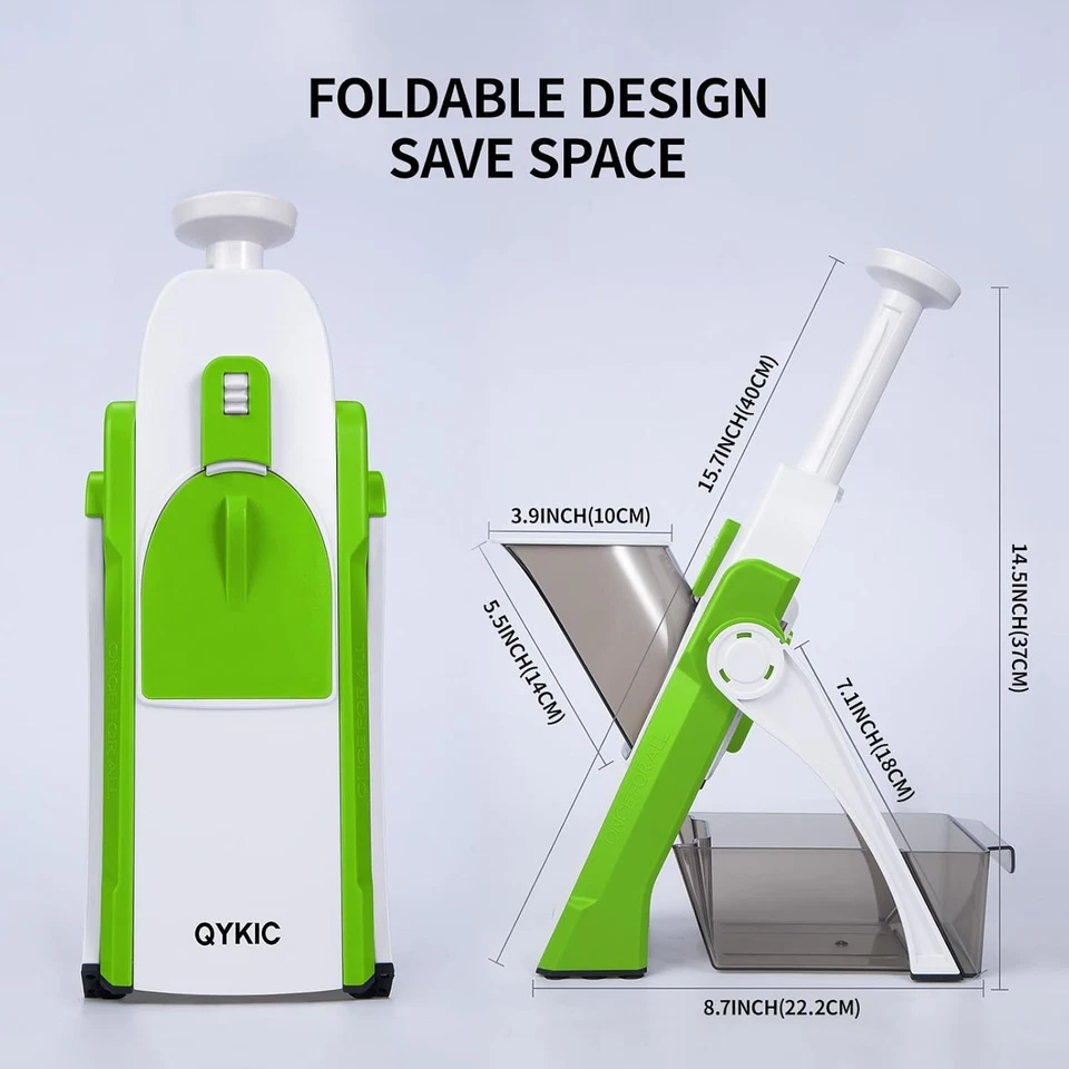 Affettatrice Mandolina Affetta Verdure Manuale Spessore Regolabile Taglia - Immagine 3 di 4