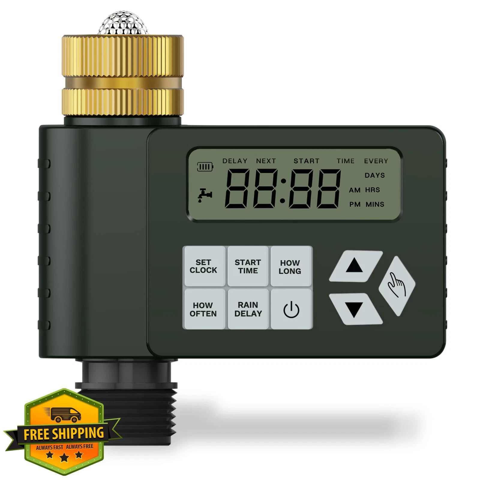 Outdoor Garden Hose Faucet Timer Programmable Sprinkler Rain Delay 1 Outlet