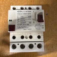 MEM Memshield 2 AM1004M 100 Amp 100mA 4 Pole 3 Phase RCD BS4293 Circuit Breaker