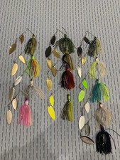 JACKALL Spinnerbait Set 13pcs, 1/2oz & 3/8oz, Used, Bass Fishing Lure