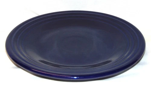 Homer Laughlin FIESTA 9" Luncheon Plate Retired Cobalt Blue Excellent Condition