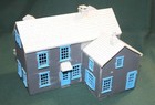 House Residential Home 2-Story Blue Wood by Patel - HO Scale — photo 4