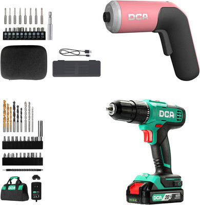 20V Cordless Hammer Drill & 4V Screwdriver Set with Battery for Ultimate Power