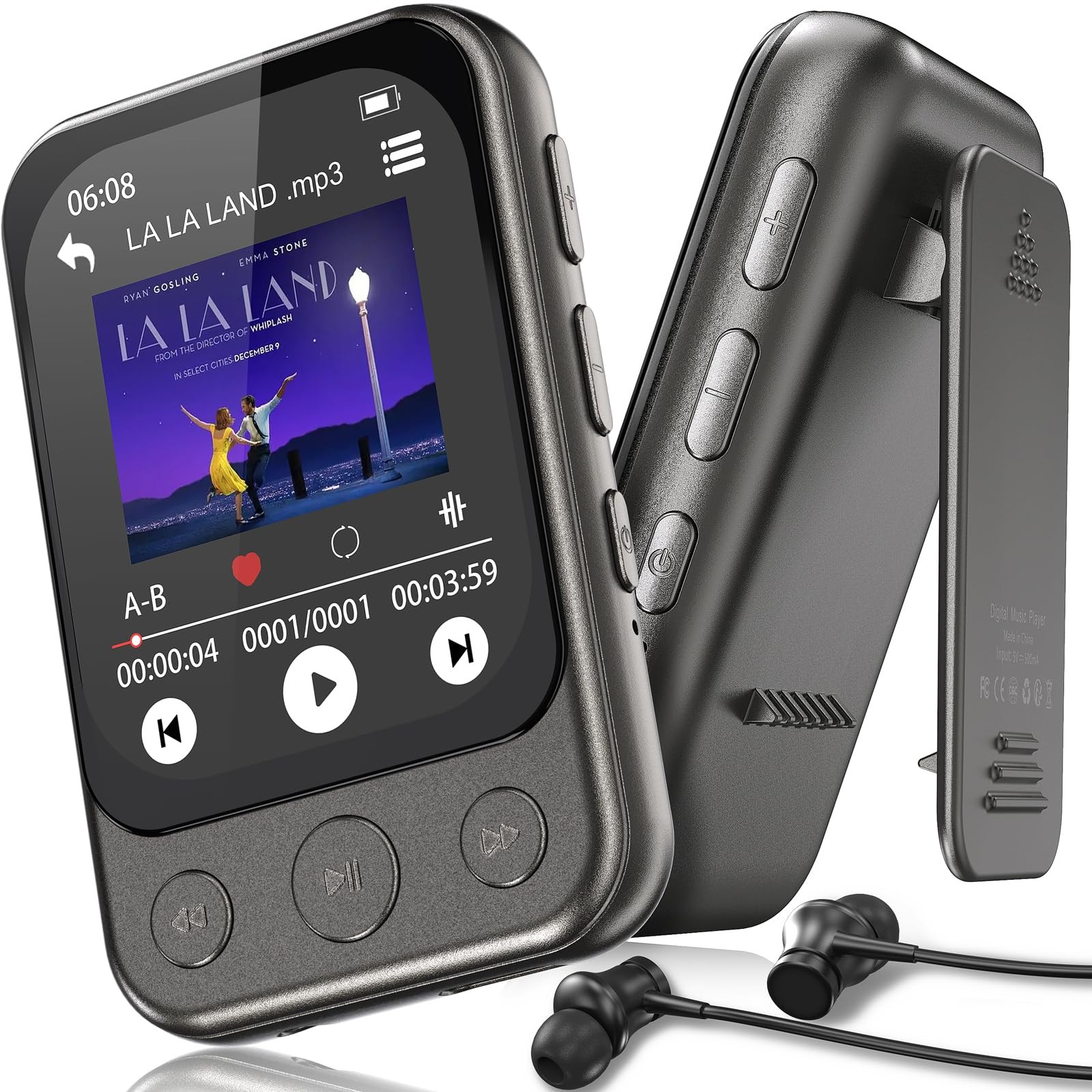 Lettore Musicale Hi-Fi 64GB Bluetooth 5.3 | Clip Sport & Sound