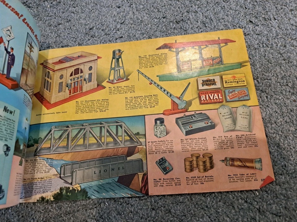 Vintage 1949 Lionel Model Railroad Trains Catalog eBay