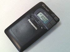 Panasonic Rf-Hr30 Fm/Am Pocket Radio Built-In Earphones Complete Vinatge JPN Lim