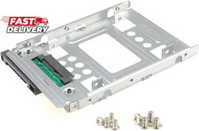 2.5" SSD to 3.5" SATA Hard Disk Drive HDD Adapter Caddy Tray CAGE Hot Swap Plug