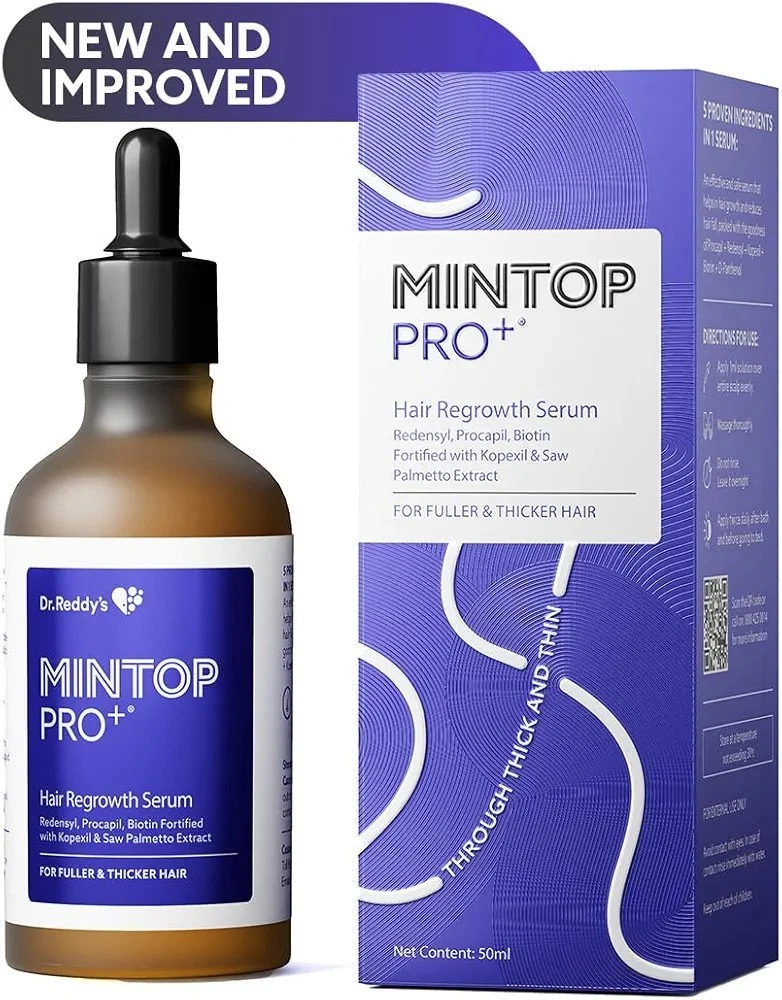 Mintop Pro+ Hair Regrowth Serum 50ml Redensyl Procapil Biotin Hair Growth