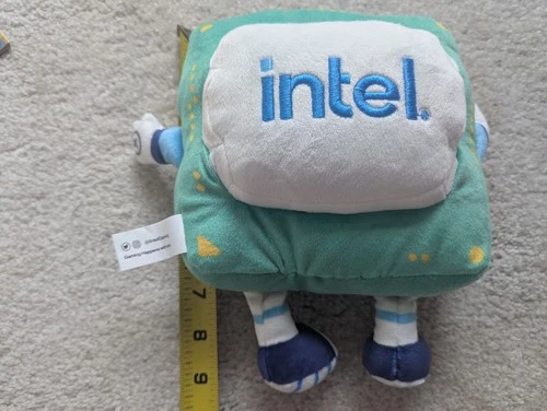 new Intel Chippy Computer Chip Plush Plushy Mascot Promo Merch toy doll pentium