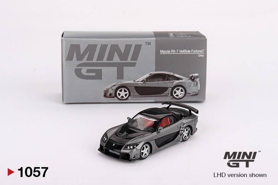 MINI GT 1057 Mazda RX-7 VeilSide Fortune Grey 1/64 RHD NEW DIECAST